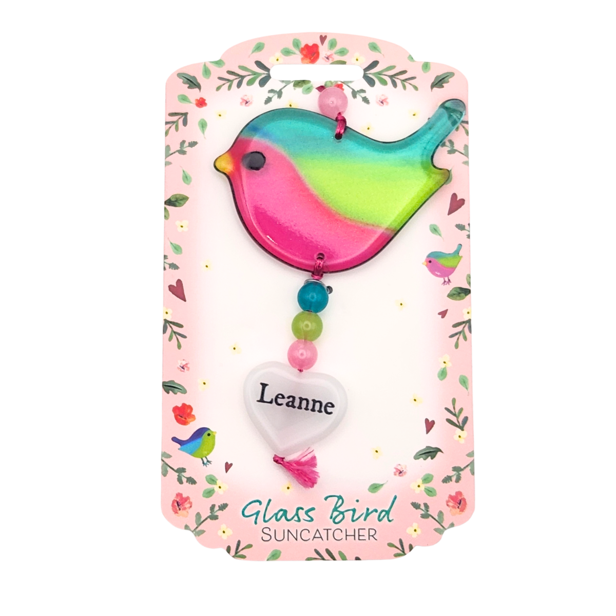 Glass Bird Suncatcher - Leanne