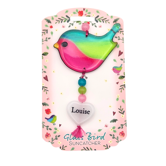Glass Bird Suncatcher - Louise