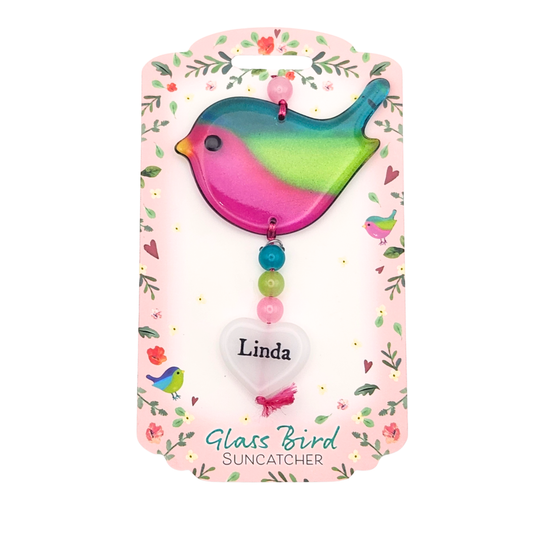 Glass Bird Suncatcher - Linda