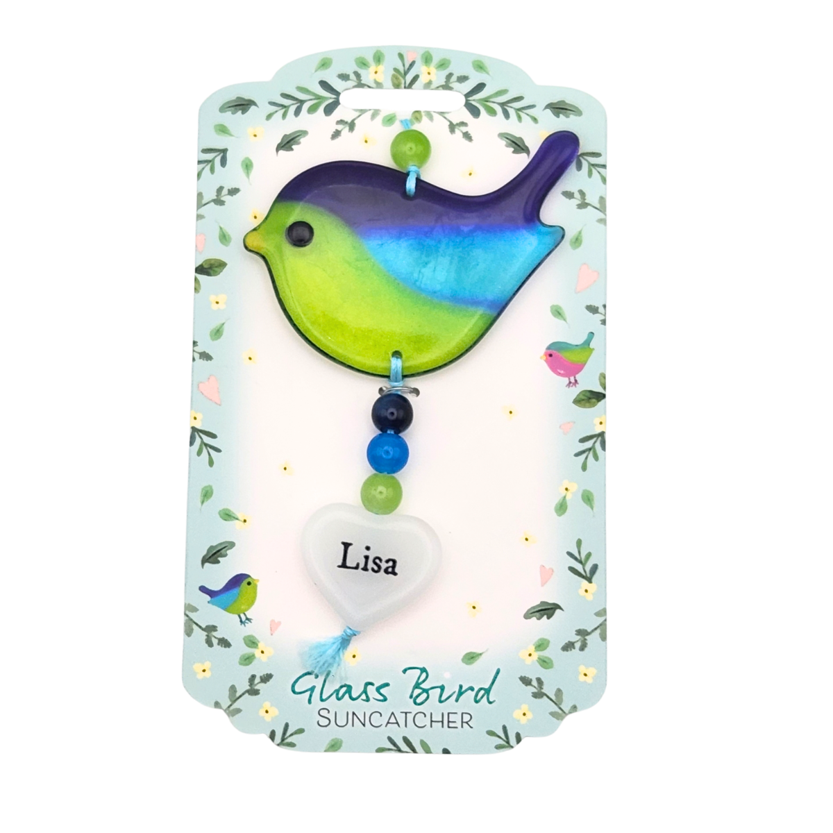 Glass Bird Suncatcher - Lisa