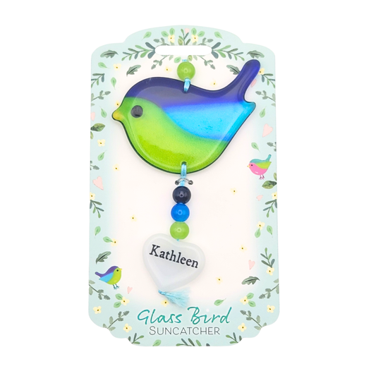 Glass Bird Suncatcher - Kathleen