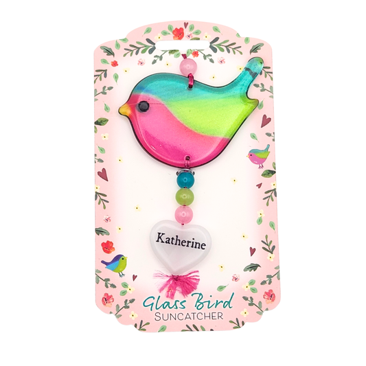 Glass Bird Suncatcher - Katherine