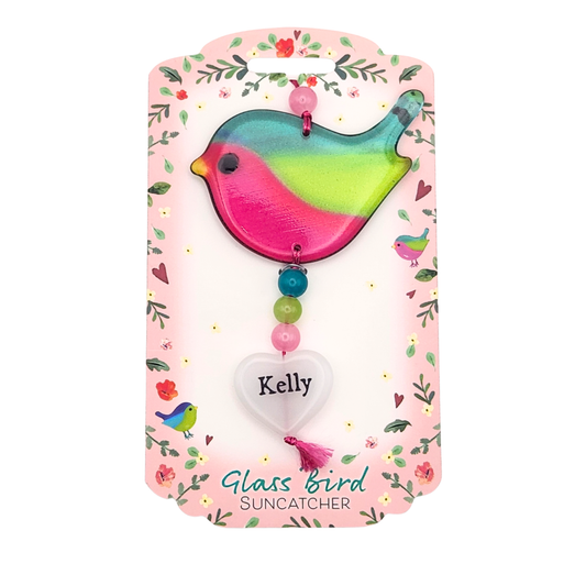 Glass Bird Suncatcher - Kelly