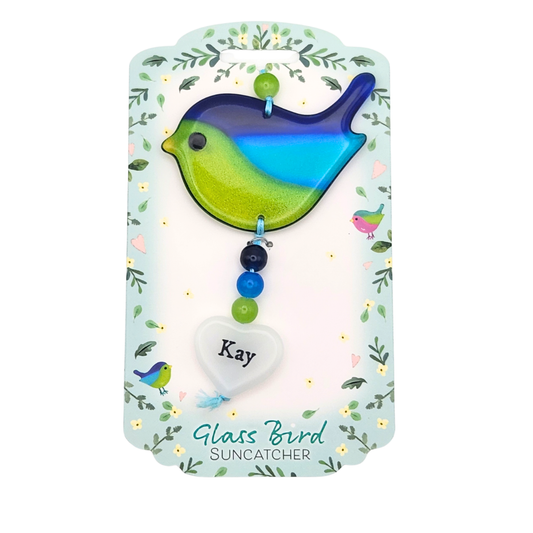 Glass Bird Suncatcher - Kay