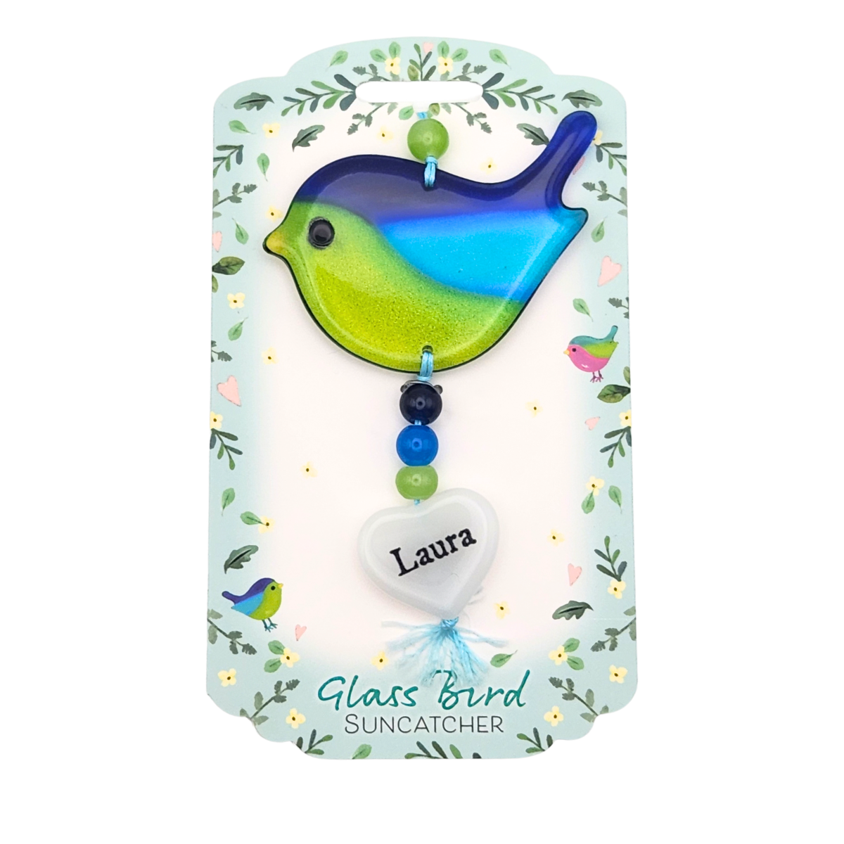Glass Bird Suncatcher - Laura