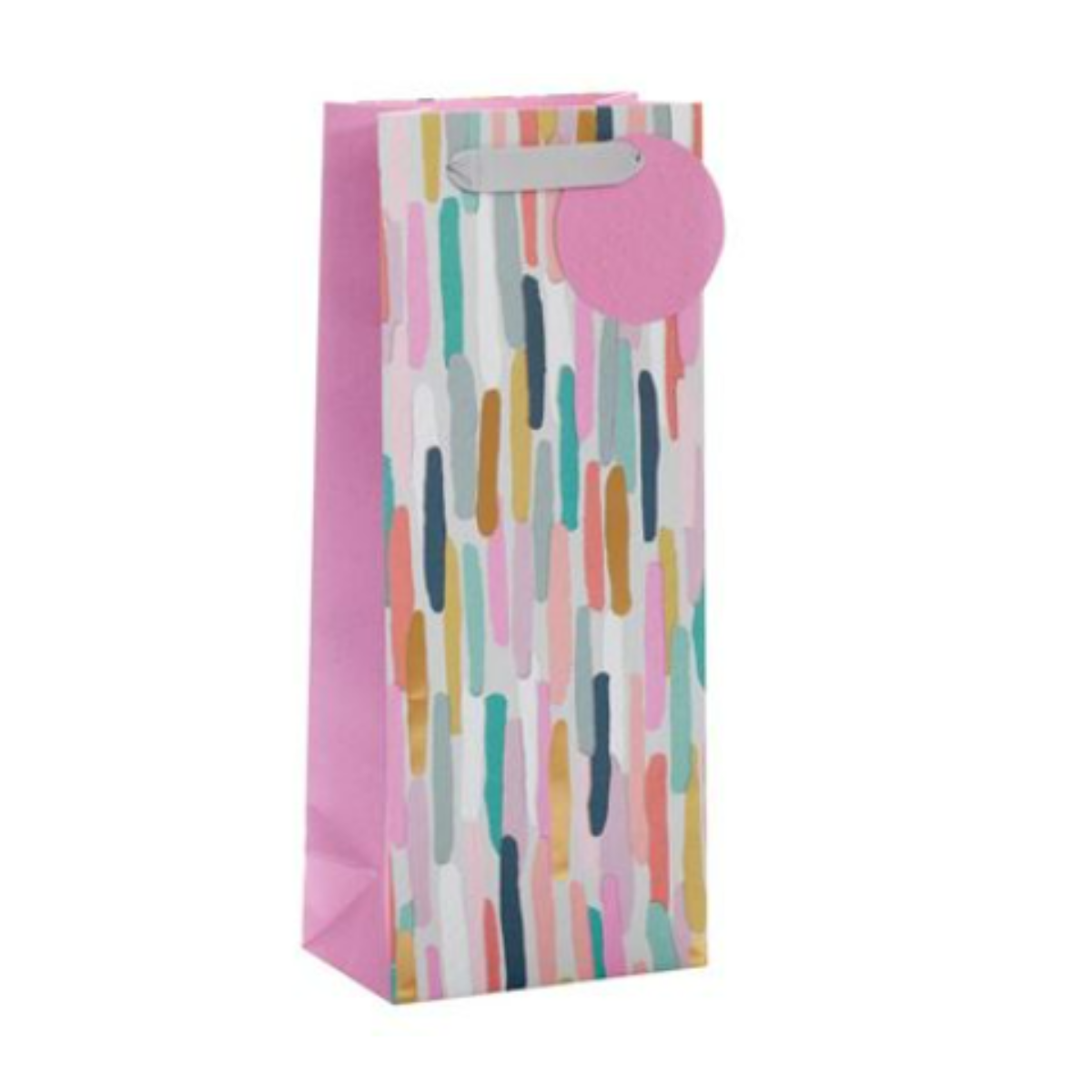 Gift Bottle Bag - Paintbrush Strokes