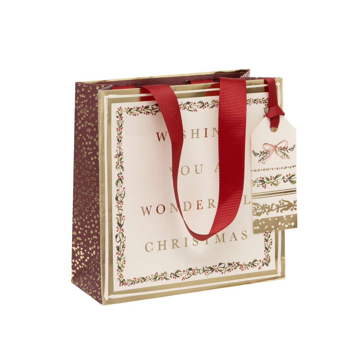 Christmas Gift Bag Small - Lustrous Verse