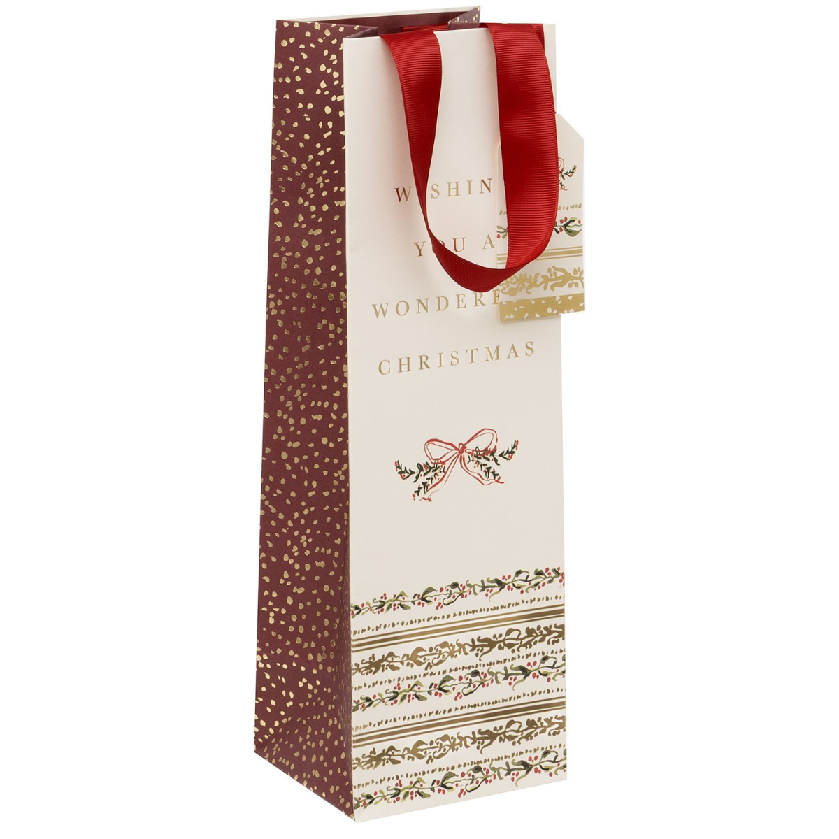 Christmas Gift Bottle Bag - Lustrous Verse
