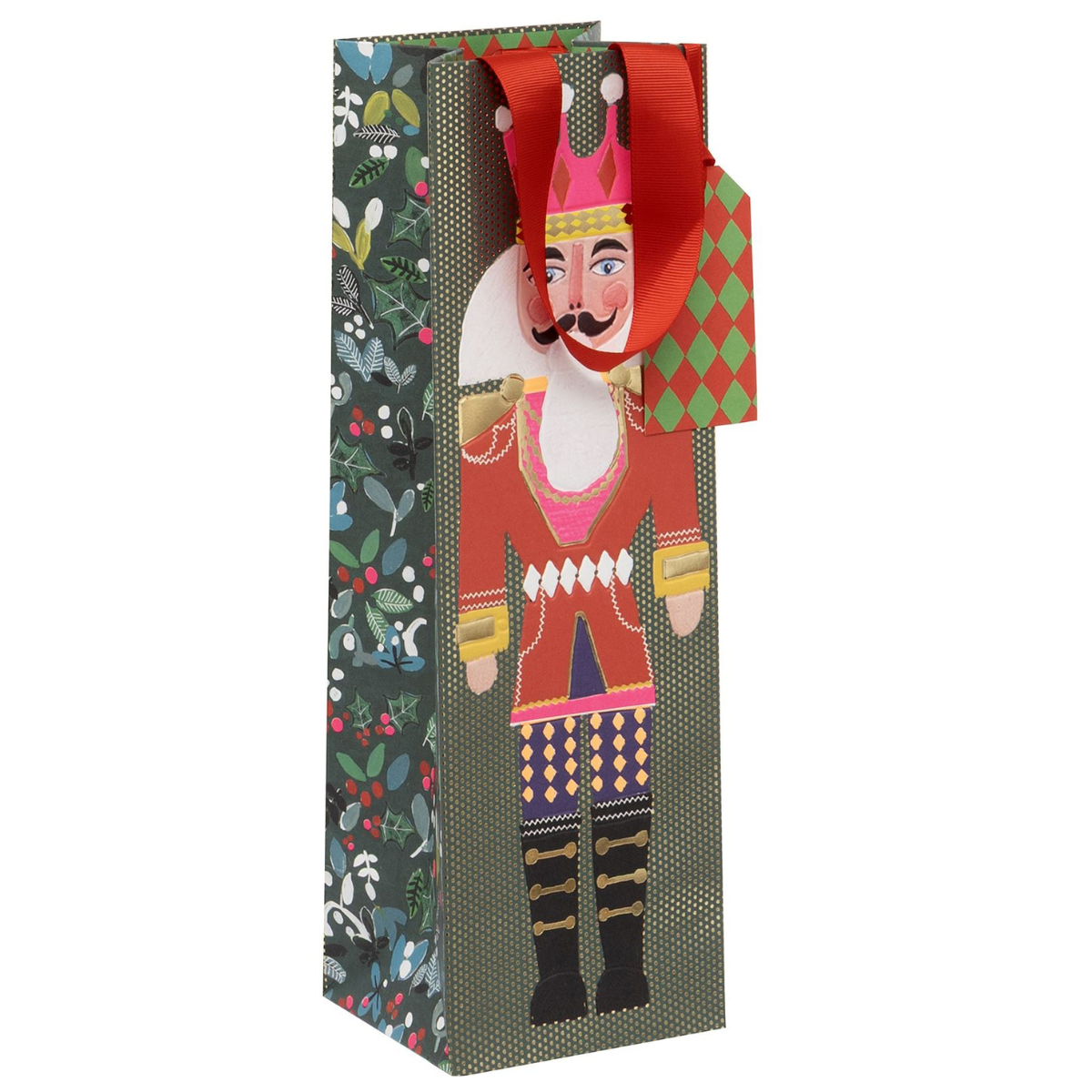 Christmas Gift Bottle Bag - Noble Nutcrackers