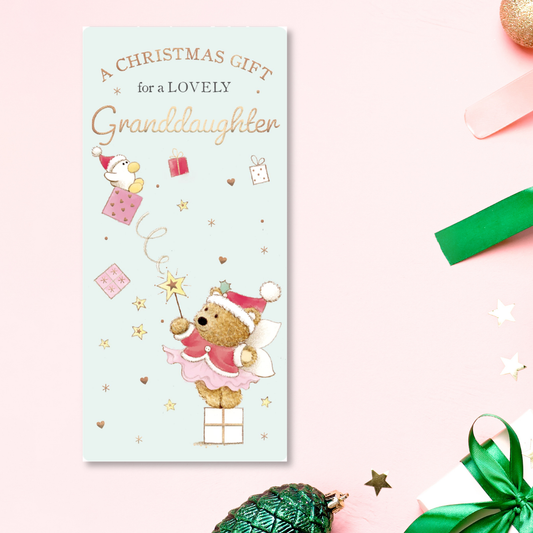 Money Wallet Christmas - Granddaughter Barley Bear