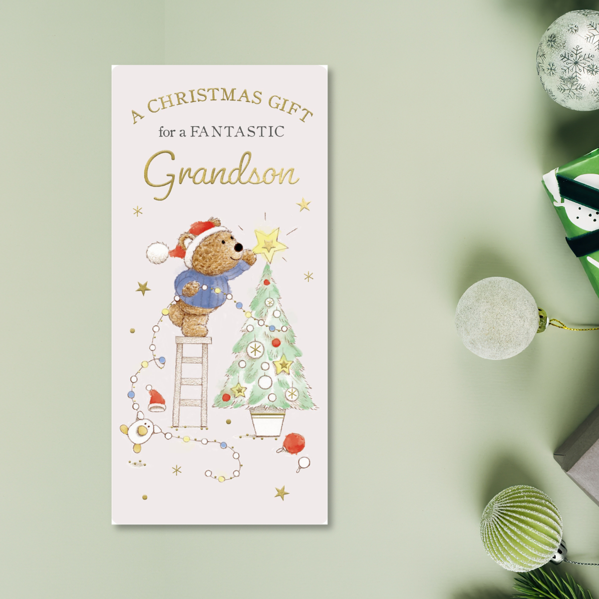 Money Wallet Christmas - Grandson Barley Bear