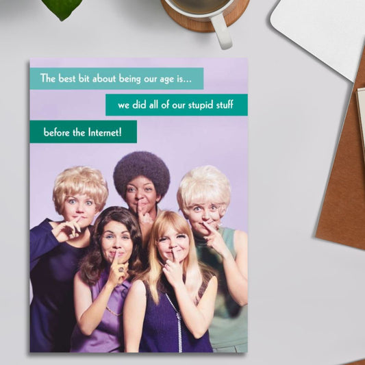 Quitting Hollywood Funny Birthday Card - Before The Internet!