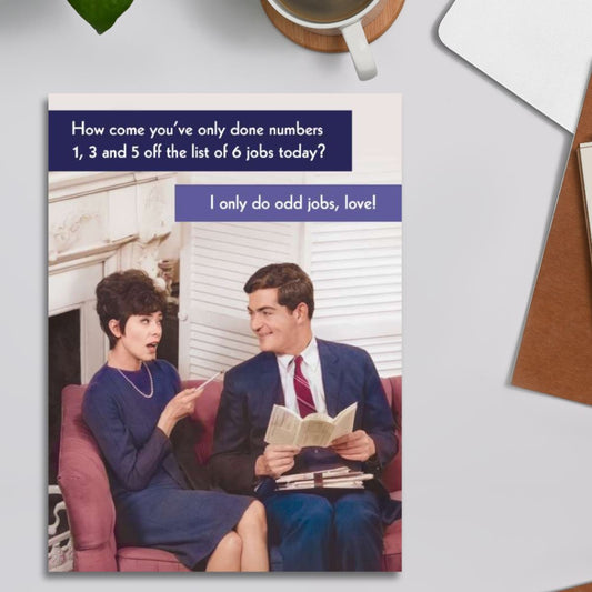 Quitting Hollywood Funny Birthday Card - Odd Jobs!