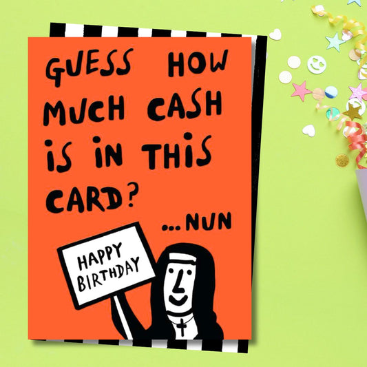 Earlybird Funny Birthday Card - How Much Cash In This Card?