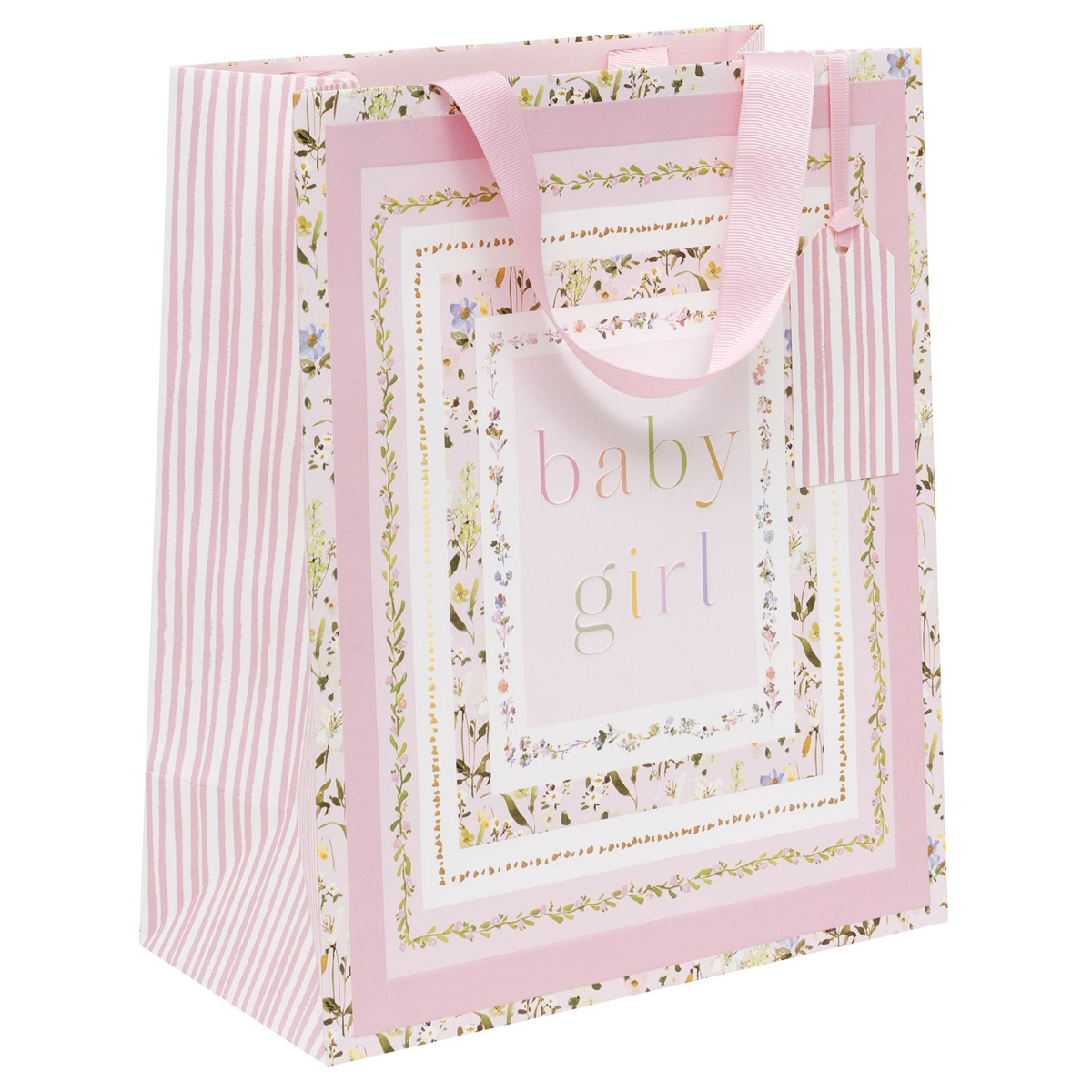 Gift Bag Large - Baby Girl Bloom