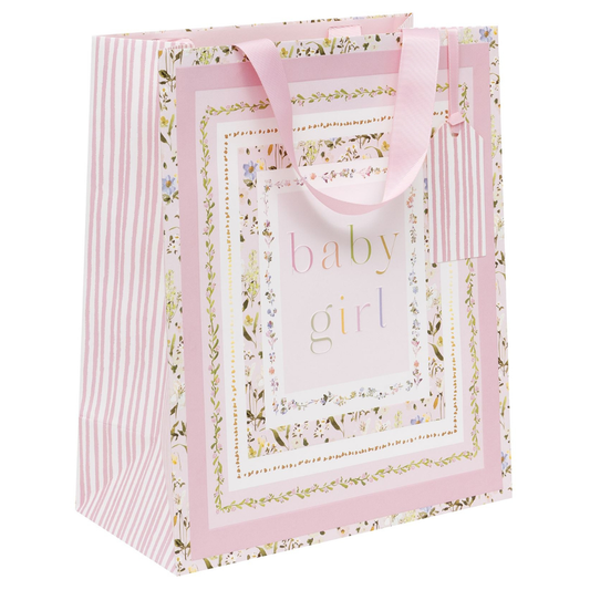 Gift Bag Large - Baby Girl Bloom