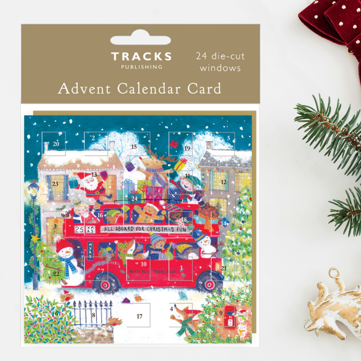 Advent Calendar Card - All Aboard