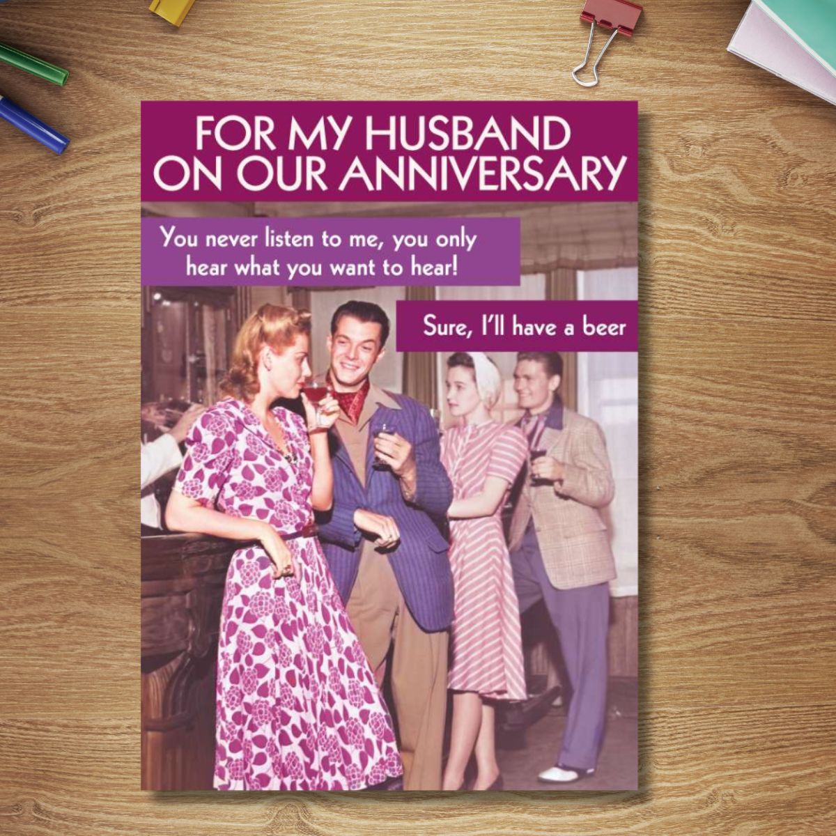 Husband Anniversary Card - I'll Have A Beer