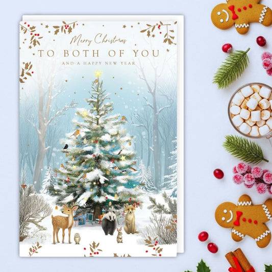 Both Of You Christmas Card - Wildlife Tree