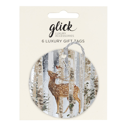 Christmas Tags Multipack - 6 x Silverwood Stag