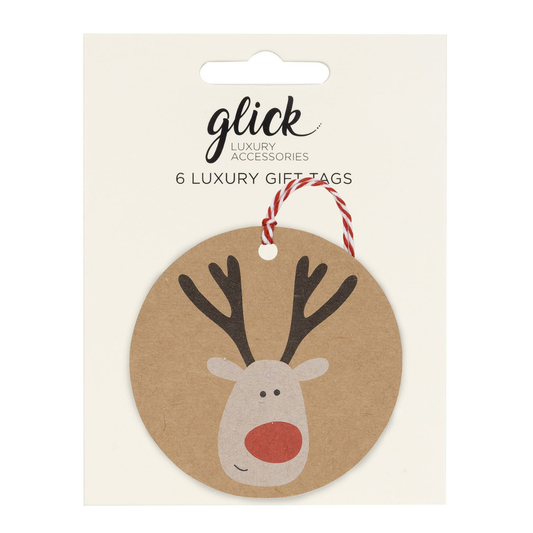 Christmas Tags Multipack - 6 x Reindeer Selfie
