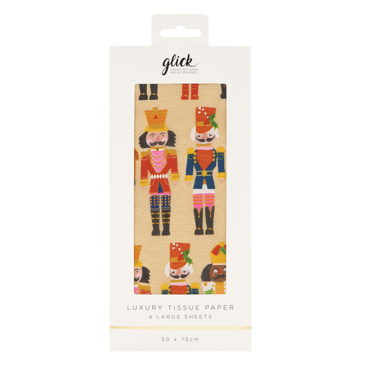 Christmas Printed Tissue Paper - Noble Nutcracker