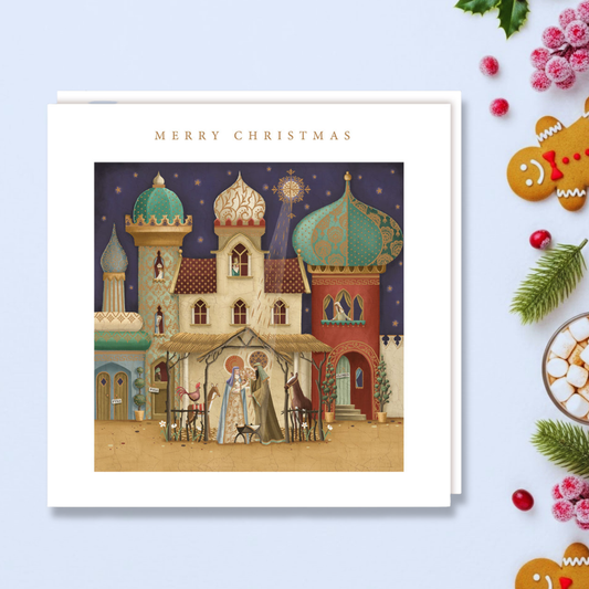 Charity Christmas Cards - 5 x Religious Stable Scene
