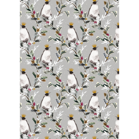 Christmas Giftwrap - Crowned Emperor
