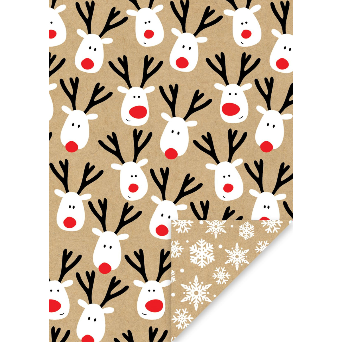 Christmas Giftwrap - Reindeer Selfie