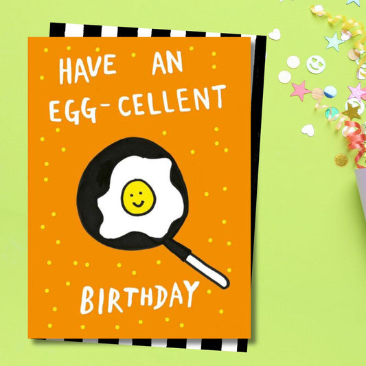 Earlybird Funny Birthday Card - Egg-cellent