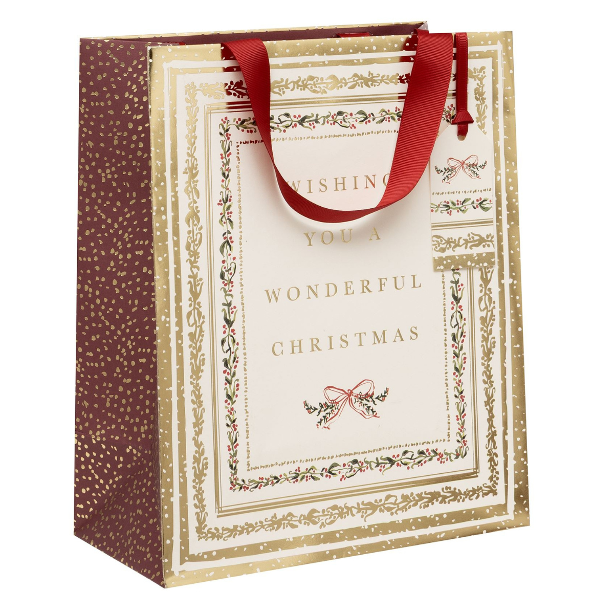 Christmas Gift Bag Large - Lustrous Verse