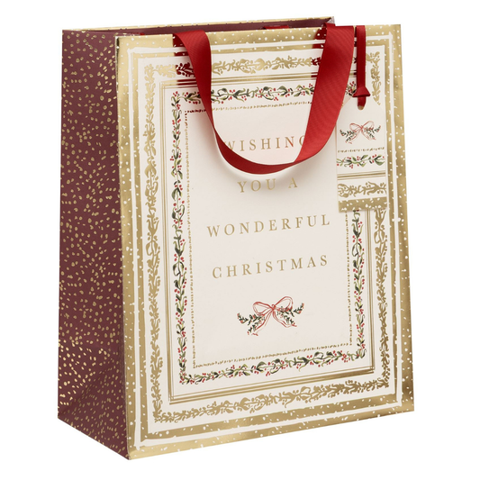 Christmas Gift Bag Large - Lustrous Verse