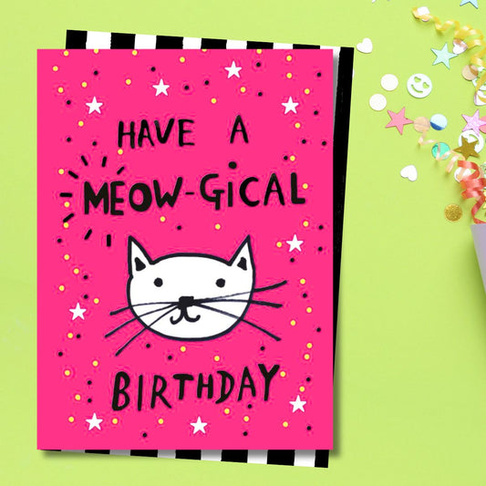 Earlybird Funny Birthday Card - Meow-Gical Birthday