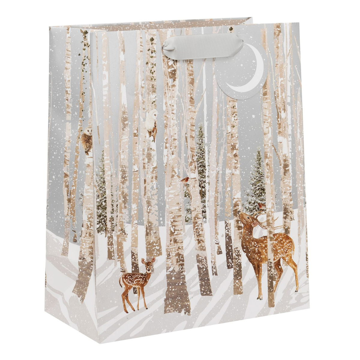 Christmas Gift Bag Large - Silverwood Stags