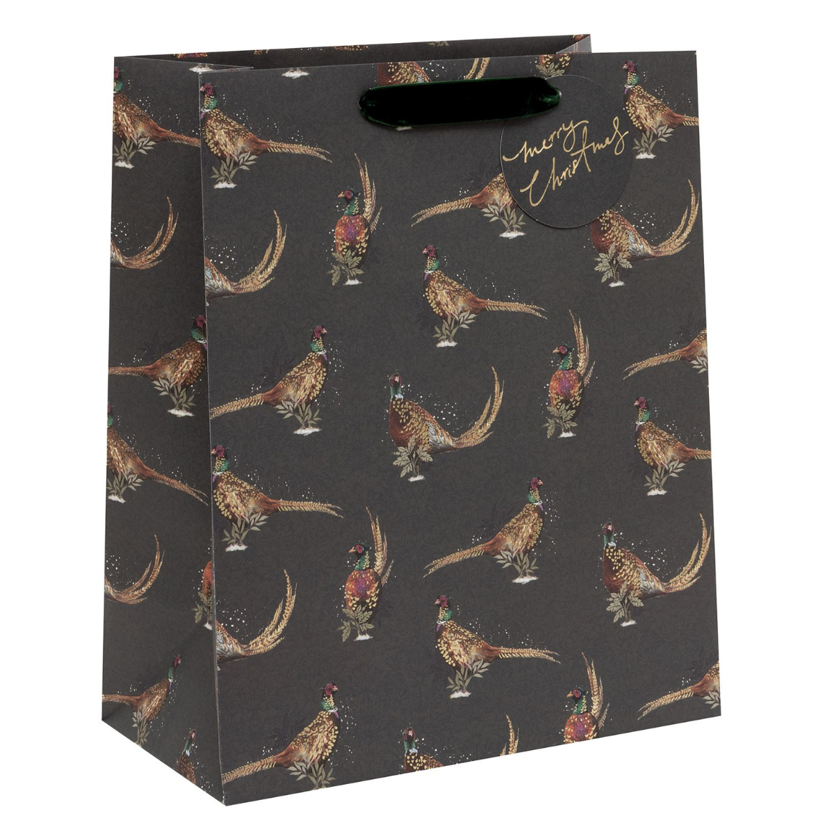 Christmas Gift Bag Large - Jolly Pheasants