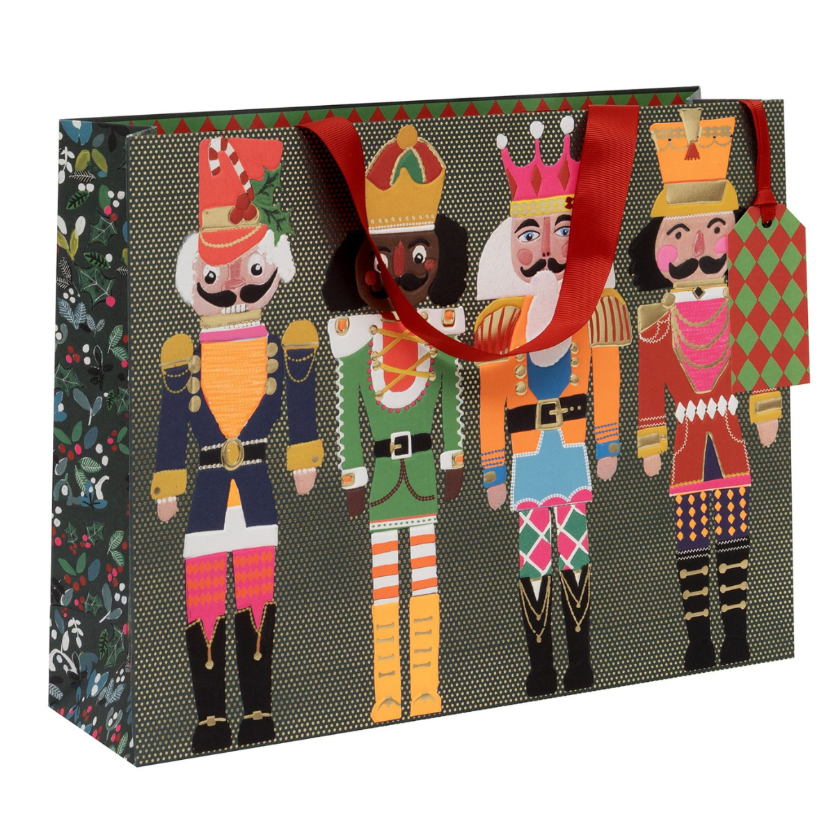 Christmas Gift Bag Large - Landscape Noble Nutcrackers