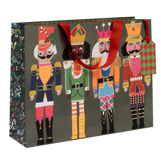 Christmas Gift Bag Large - Landscape Noble Nutcrackers