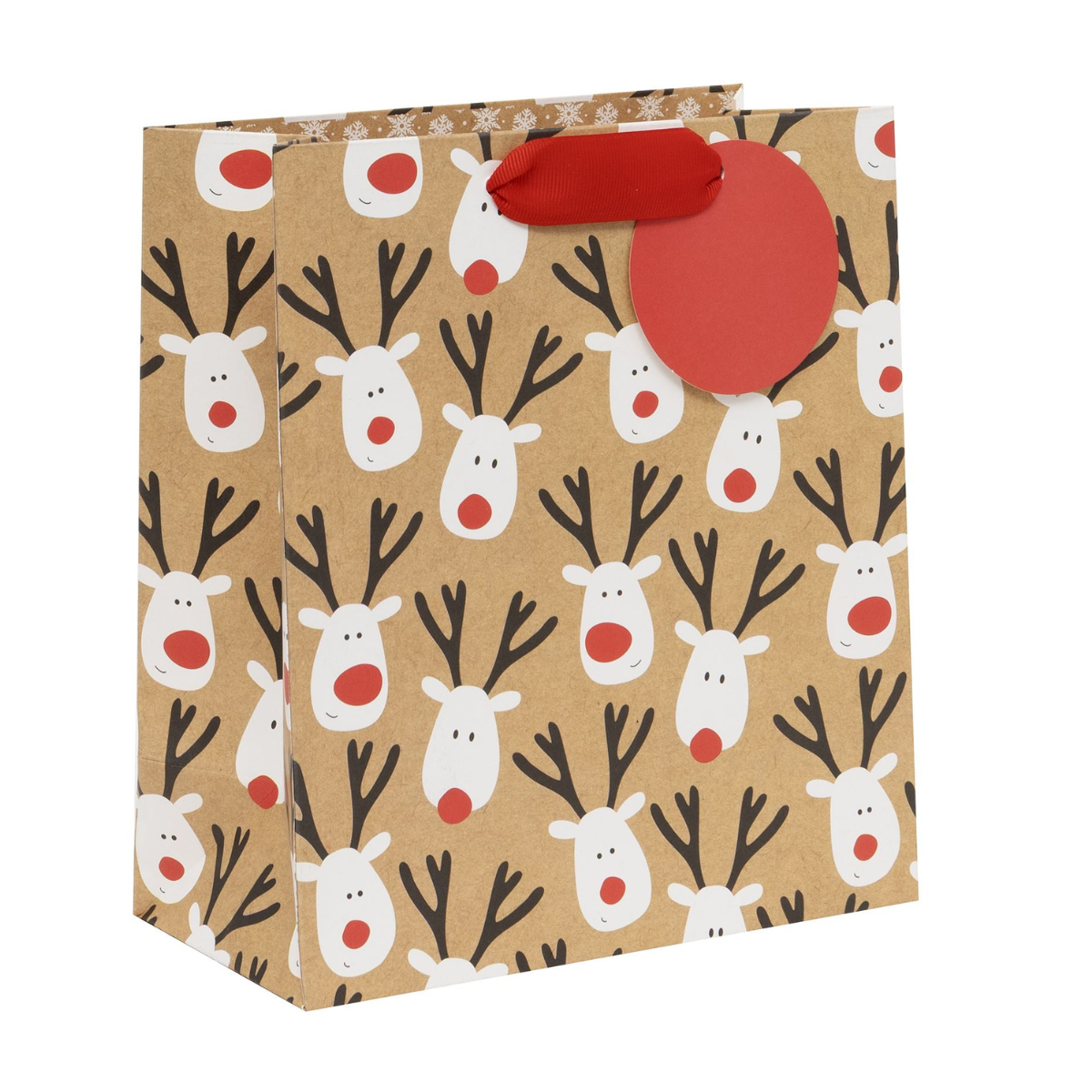 Christmas Gift Bag Medium - Reindeer Selfie