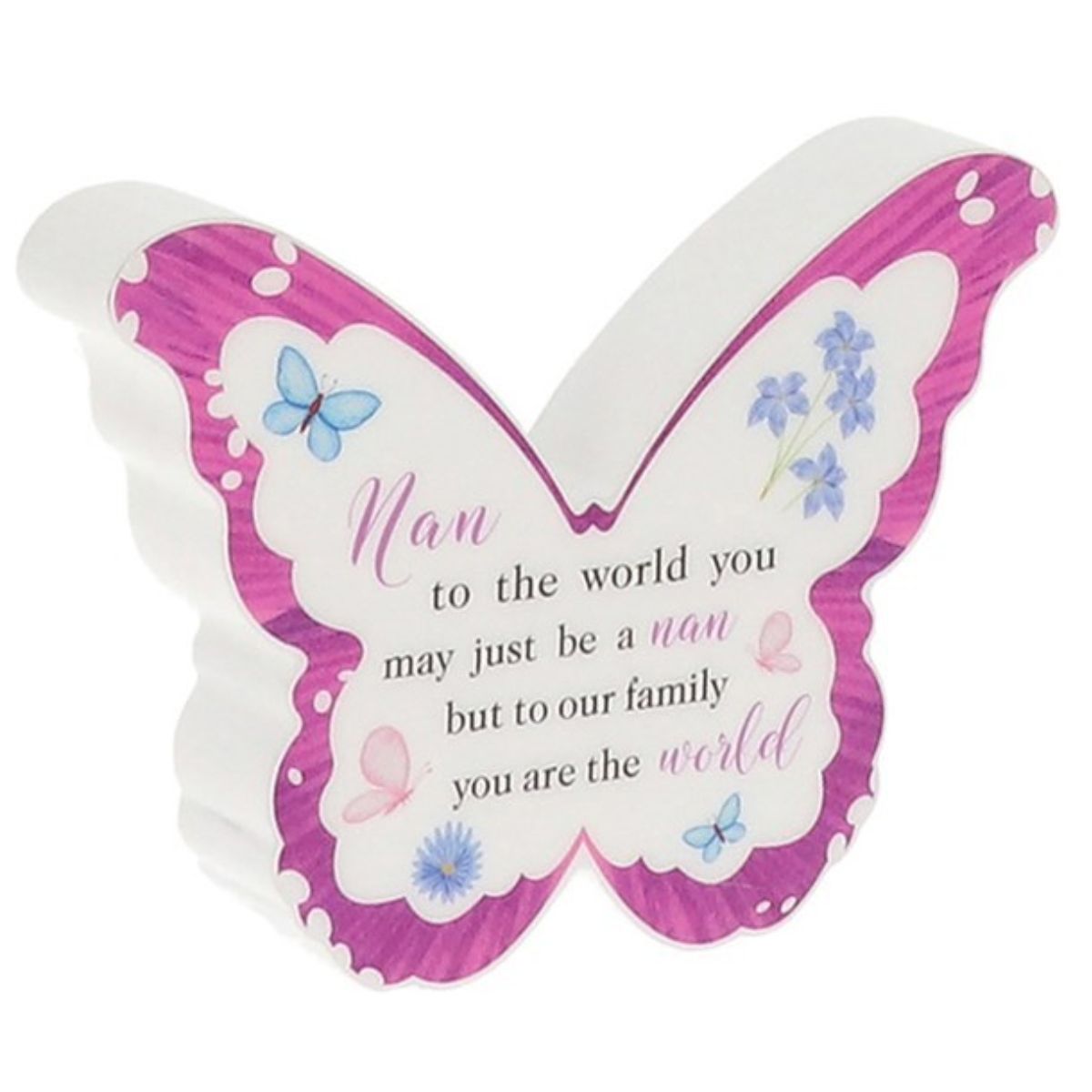Butterfly Kisses 3D Plaque - Nan