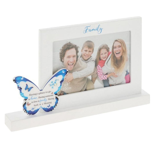 Butterfly Kisses Photo Frame - Family