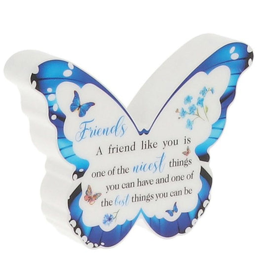 Butterfly Kisses 3D Plaque - Friends