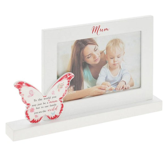 Butterfly Kisses Photo Frame - Mum