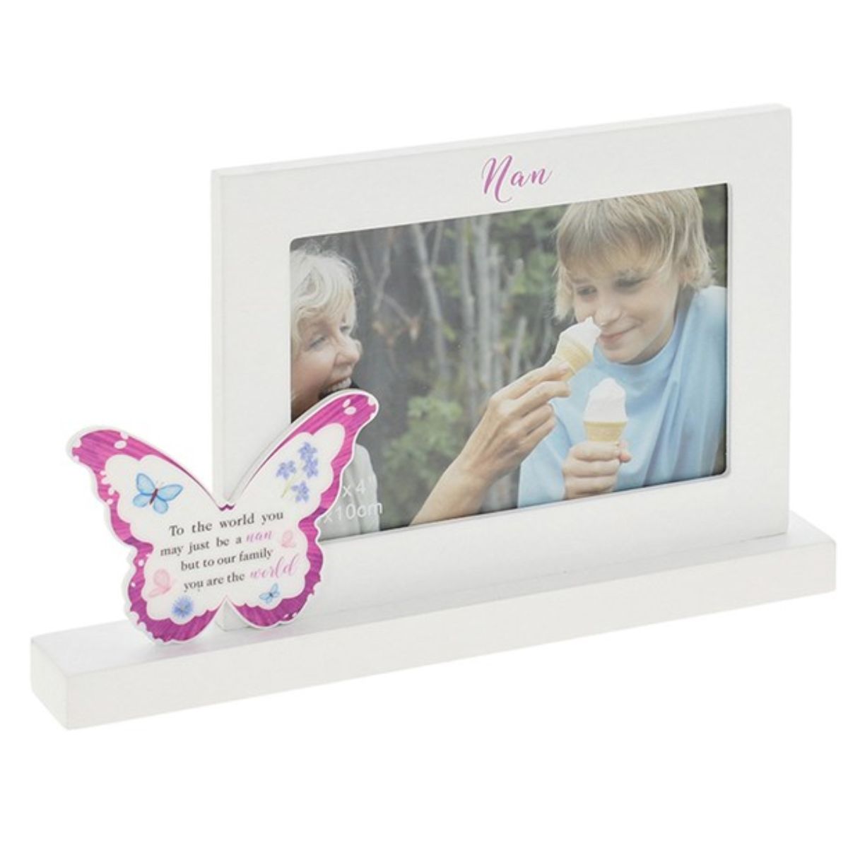 Butterfly Kisses Photo Frame - Nan