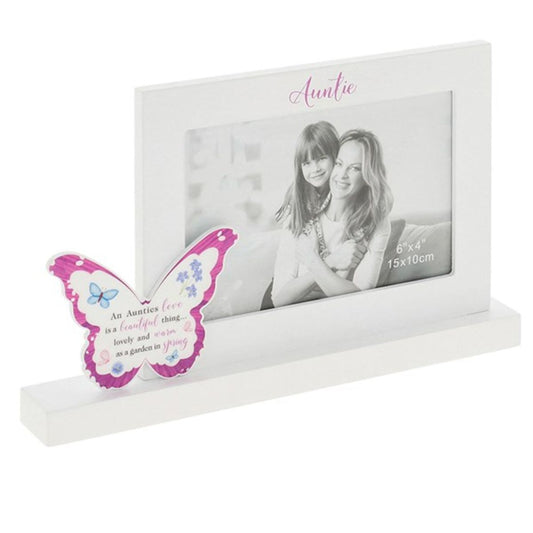 Butterfly Kisses Photo Frame - Auntie