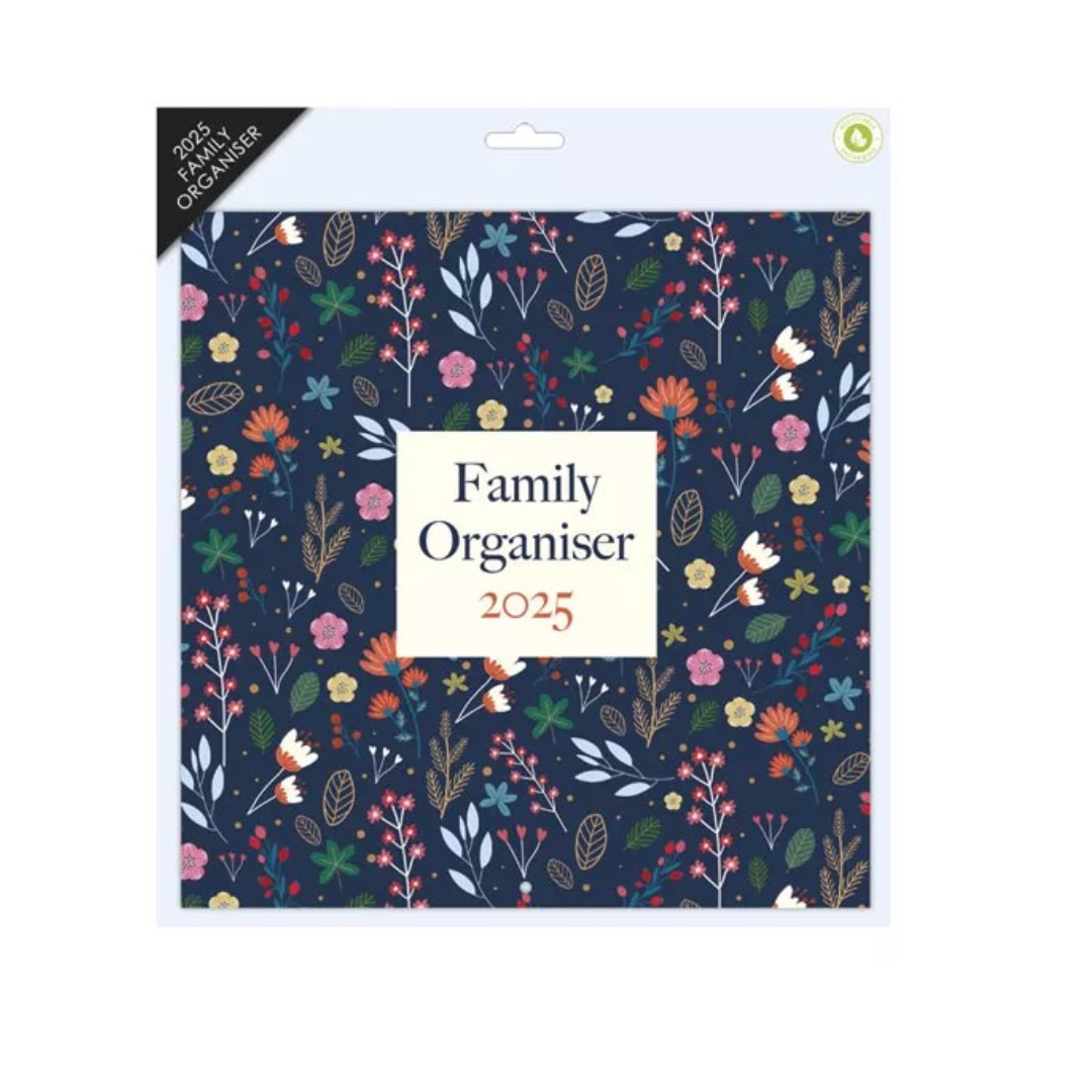 Family Organiser 2025 - Colourful Floral Patterns