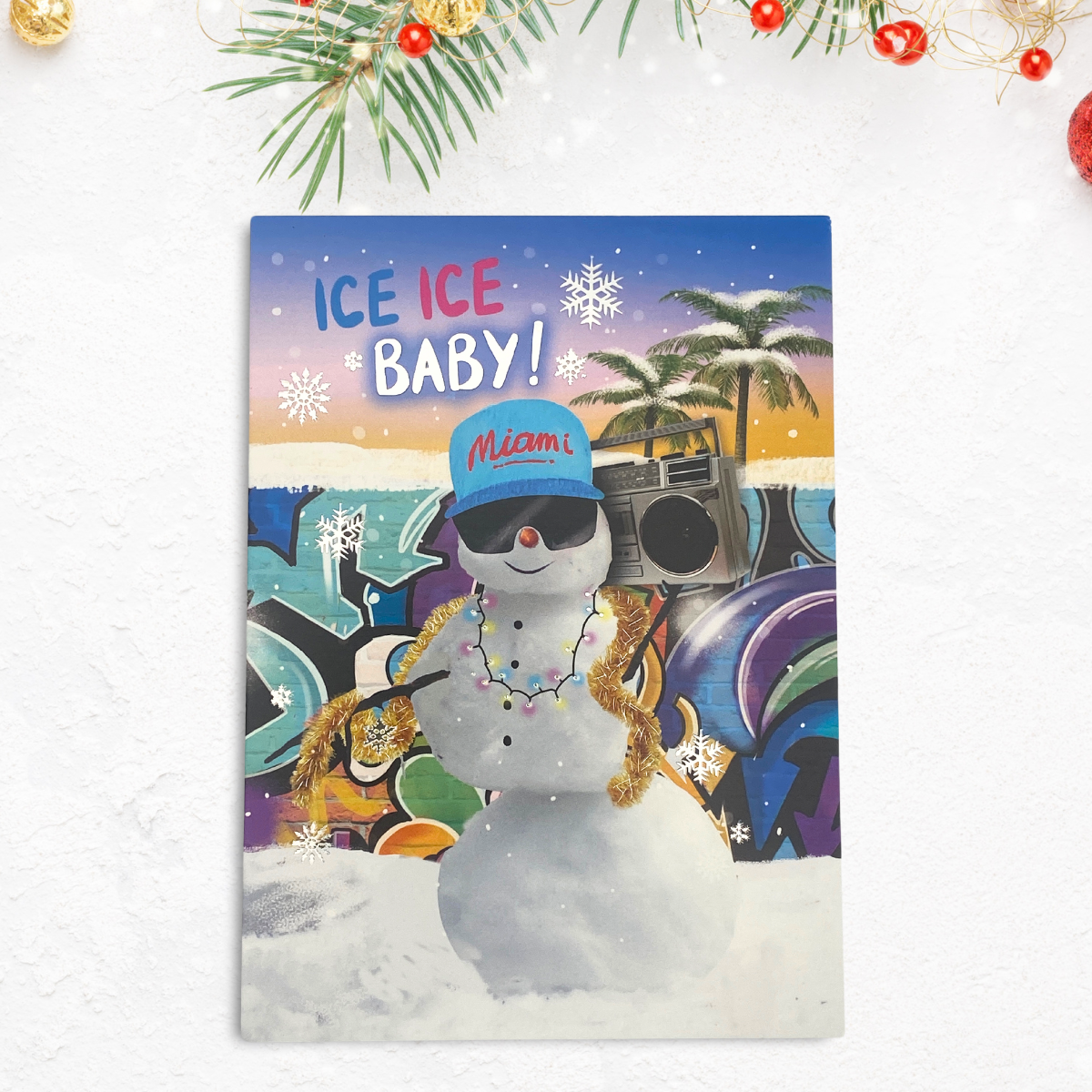 Funny Christmas Card - Ice Ice Baby