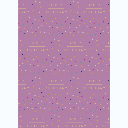 Giftwrap - Luxury Purple Spots