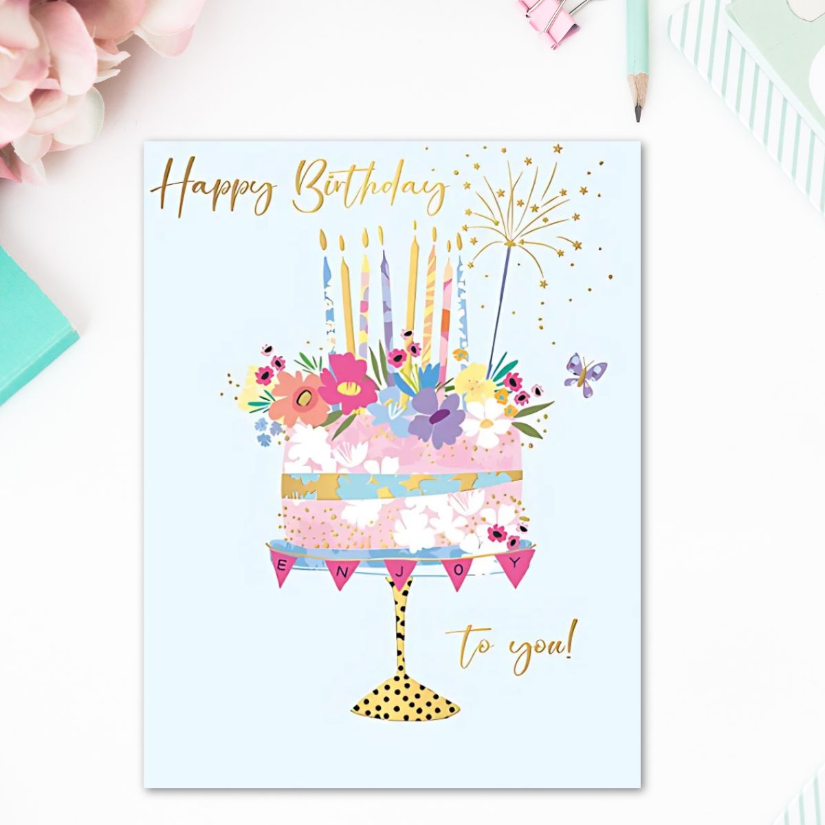 Jasmine Birthday Card - Birthday Cake Enjoy!