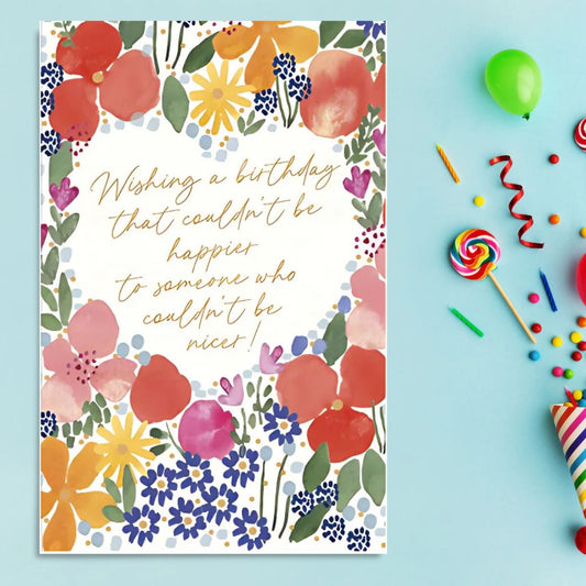Simply Traditional Birthday Card - Couldn't Be Nicer