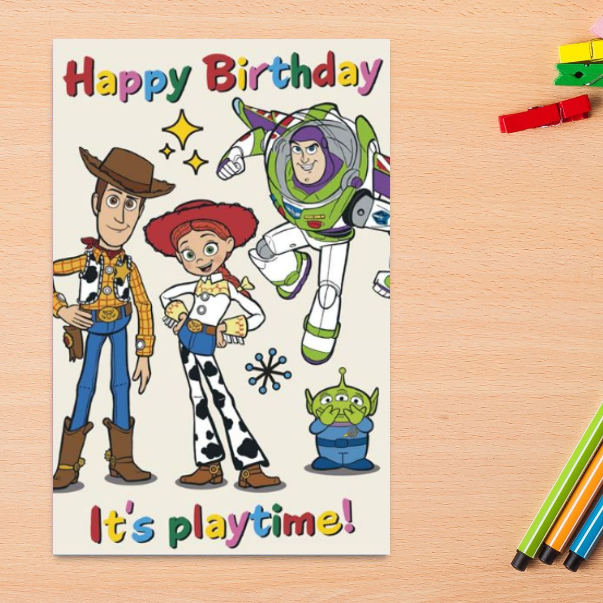 Disney Spiderman Birthday Card - Toy Story